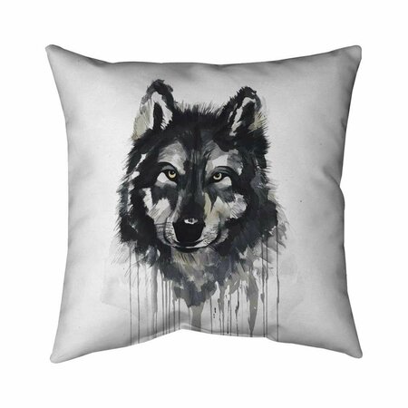 FONDO 20 x 20 in. Mysterious Wolve-Double Sided Print Indoor Pillow FO2772676